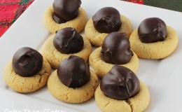 Chocolate Cherry Thumprint&nbsp;Cookies